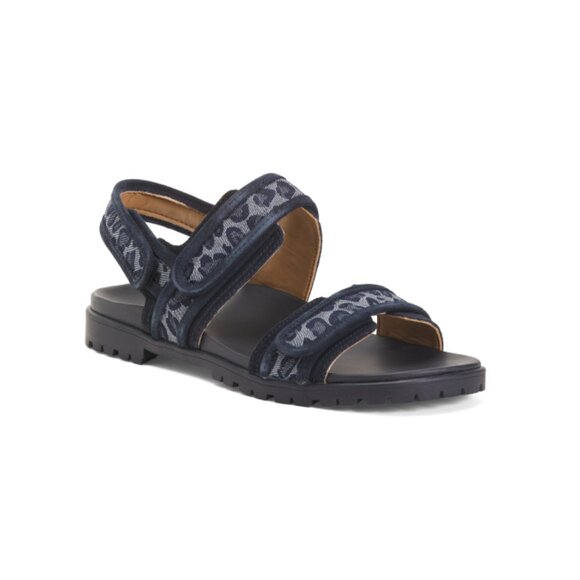 VIONIC Blue Leopard Cassidy Comfort Sandals - Picture 1 of 2